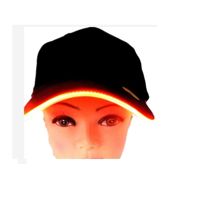 Led fest kasket led lys baseball kasketter lysende fest scene dans hat camping rejser sport hovedbeklædning kostume cosplay hat