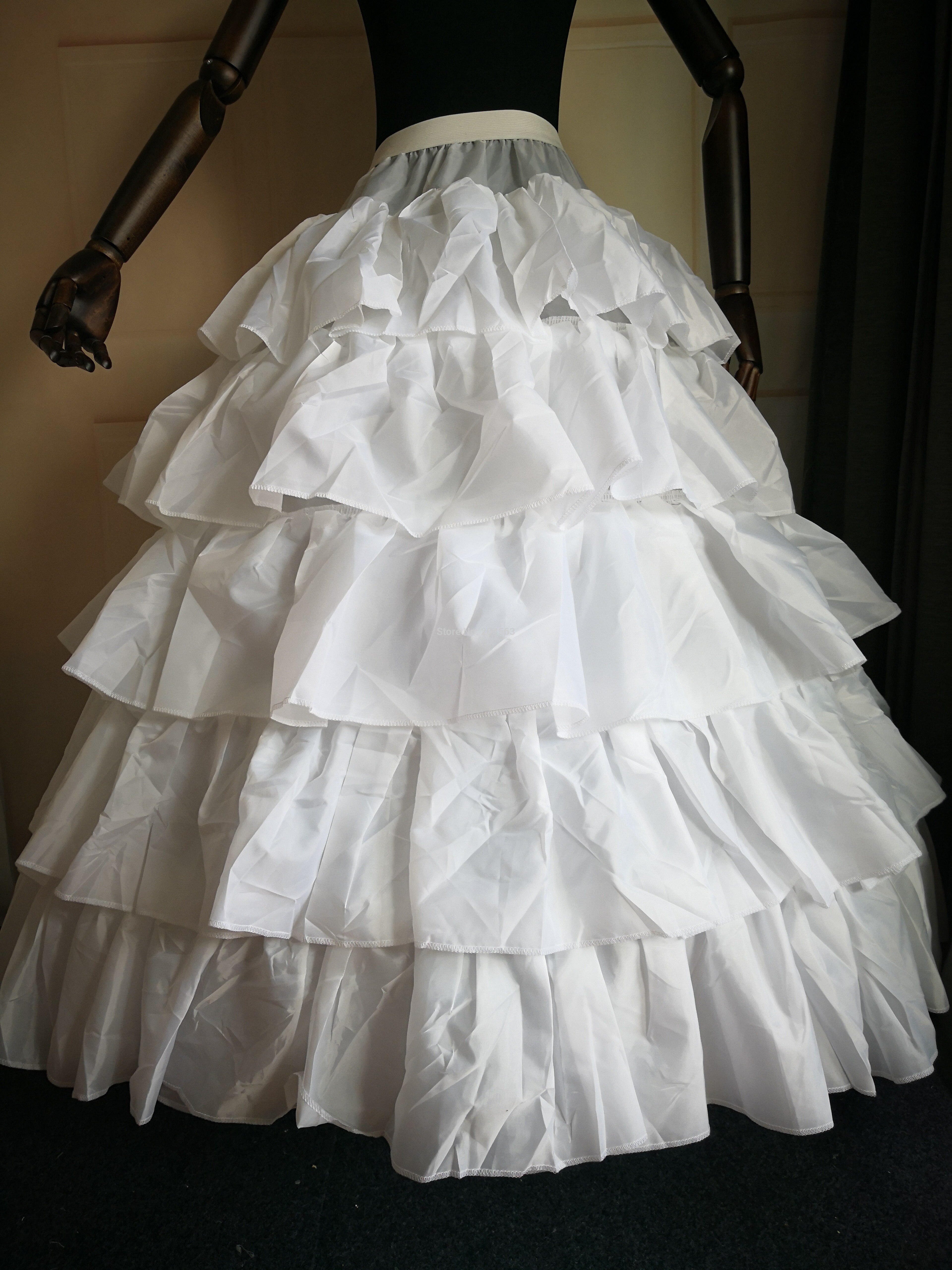 5-HOOP 5-LAYER PETTICOAT Petticoats for Wedding Dress Skirt Wedding Accessories