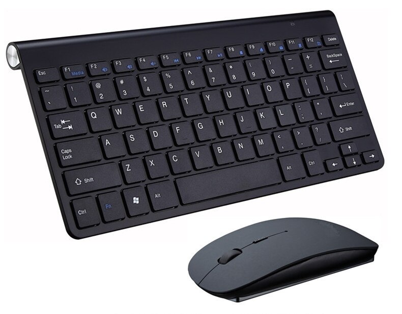 Ensemble clavier et souris ergonomiques sans fil, 2.4G, Mini-ensemble pour PC, ordinateur portable, TV