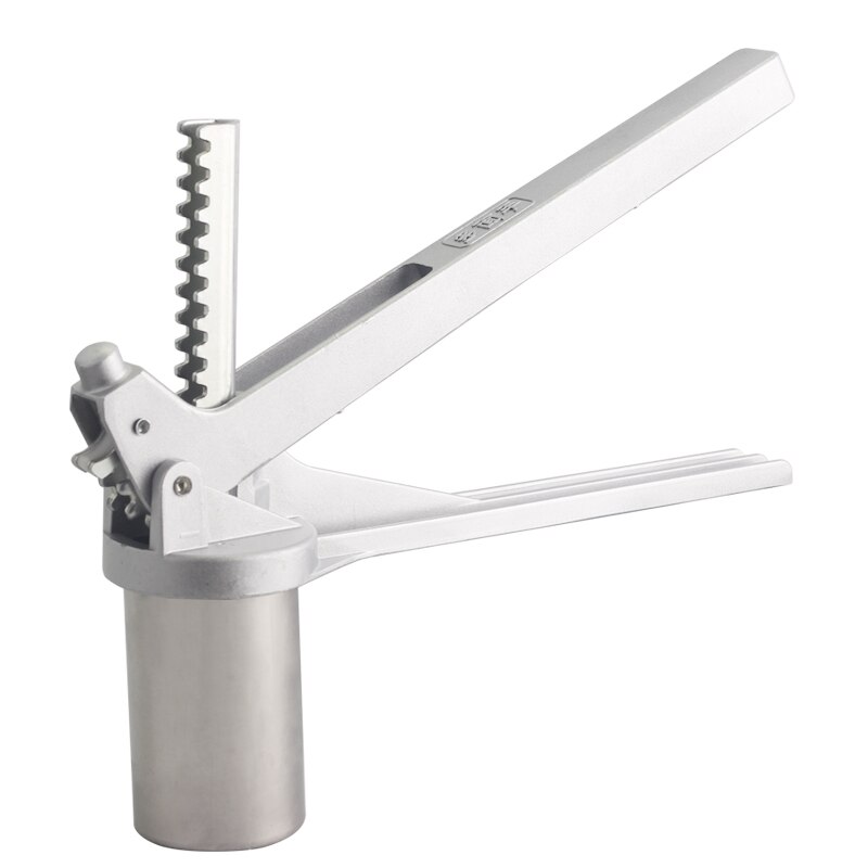 Rustfritt stål manuell nudelmaskin trykk pastamaskin sveivkutter frukt juicer kokekar med 8 pressende nudelformer