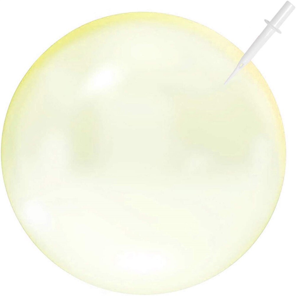 70 CM Blase Ball für Wasser Blase Ballon Aufblasbare Spielzeug Weiche Gummi Ball Oversize Strand Garten Party Im Freien: Yellow 40CM