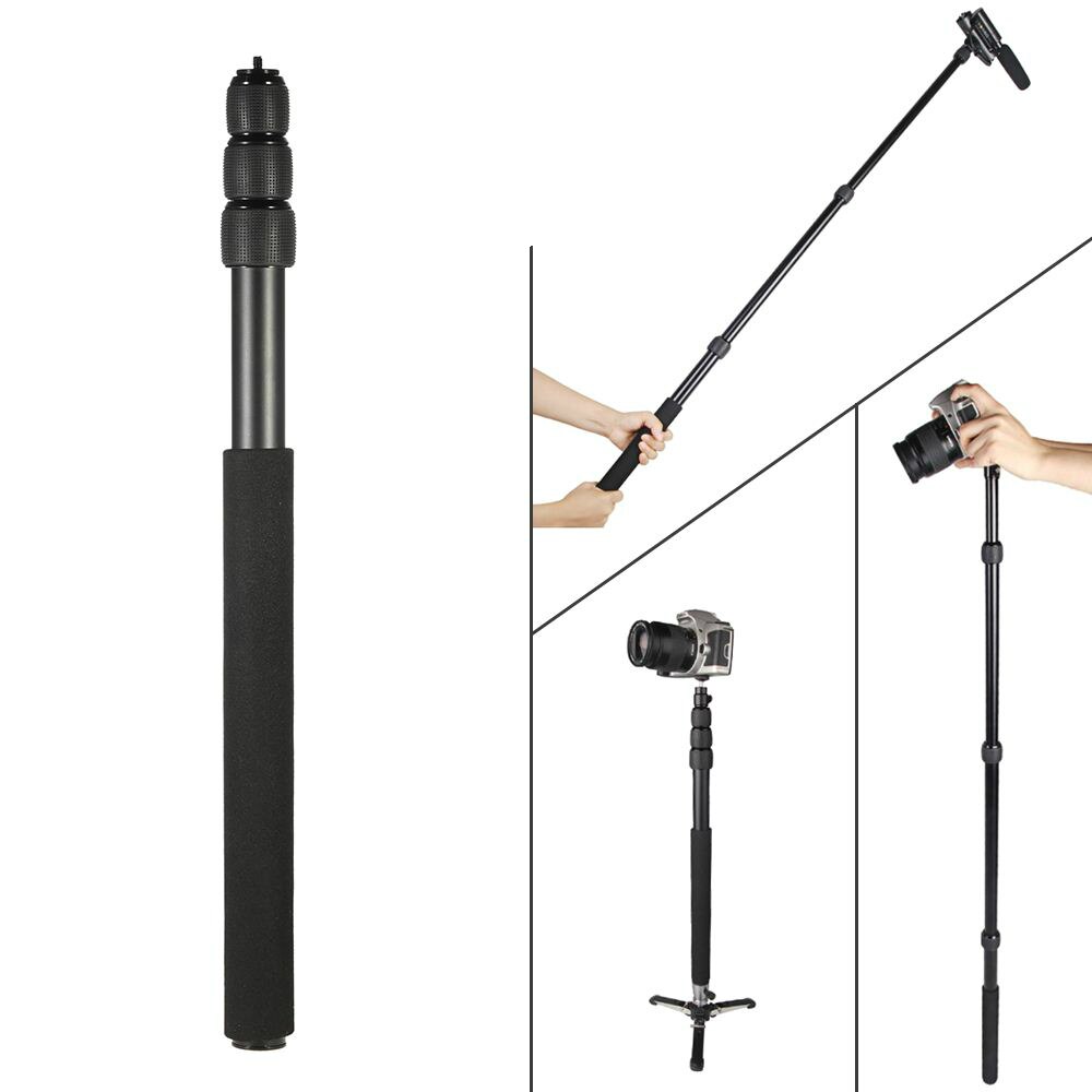 Support de Micro perche à 3 sections, Extension de longueur pour microphone vidéo stéréo