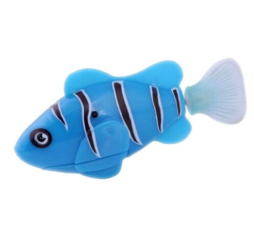 MPK Vibrierende Katze Spielzeug Batterie-angetrieben Fisch, Katze Spielen Spielzeug Katze Fisch Clown Angelfish Viele Farben Erhältlich: Clownfish Blau