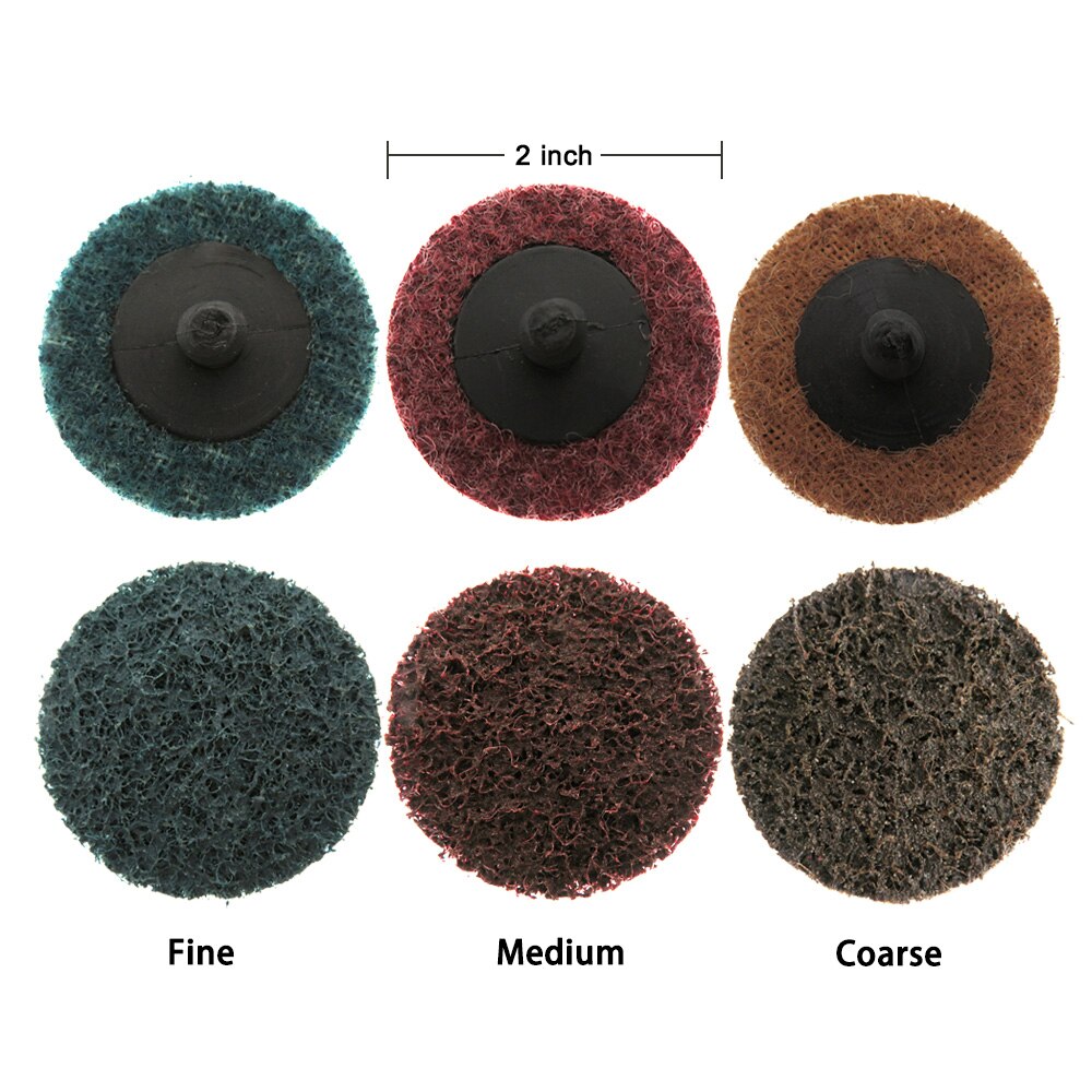 2 Inch Quick Change Discs Surface Conditioning Sanding Discs for Surface Grind Polish Finish Burr Rust Paint Removal