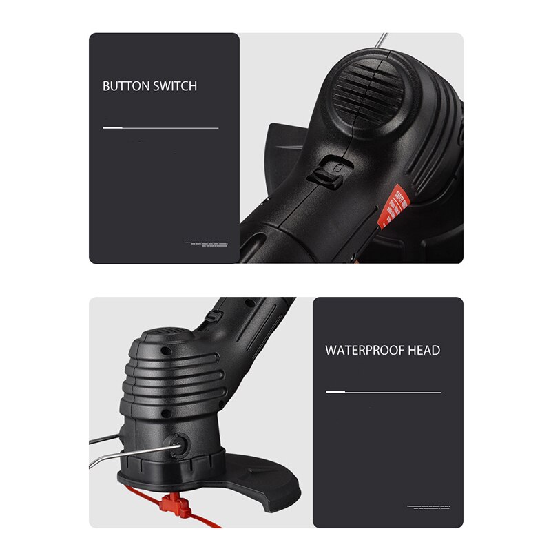 Electric Lawn Mower Home Garden Mowing Lawn Portable Rechargeable Wireless Small Lawn Mower For Grass Cutter Garden Power Tool