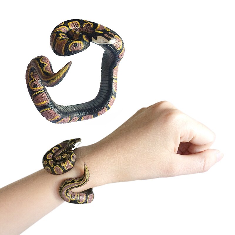 Tricky Spoof Simulation Snake Toy Python Snake-shaped Bracelet Simulation Animal Model Halloween Party Event Props: 7