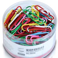 160 Pieces / Box Paper Clip Plastic Color Paper Clip 29mm File information Finishing Office Supplies Office Supplies: Default Title