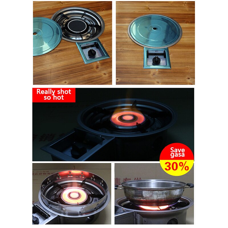 Energy-saving Liquefied Gas Natural Gas Stove Korean High-power Infrared Commercial Restaurant Embedded Pot Gas Stove