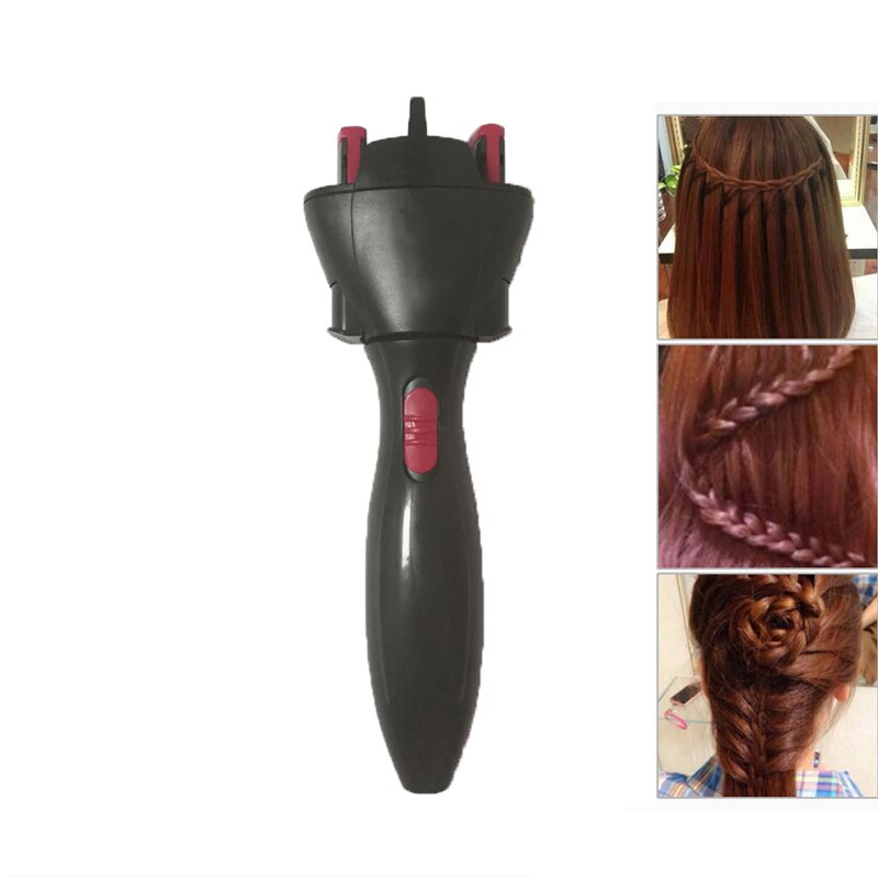 Elektrisk hår fletning automatisk twist fletning strikning maskine fletning frisure cabello hår styling værktøj