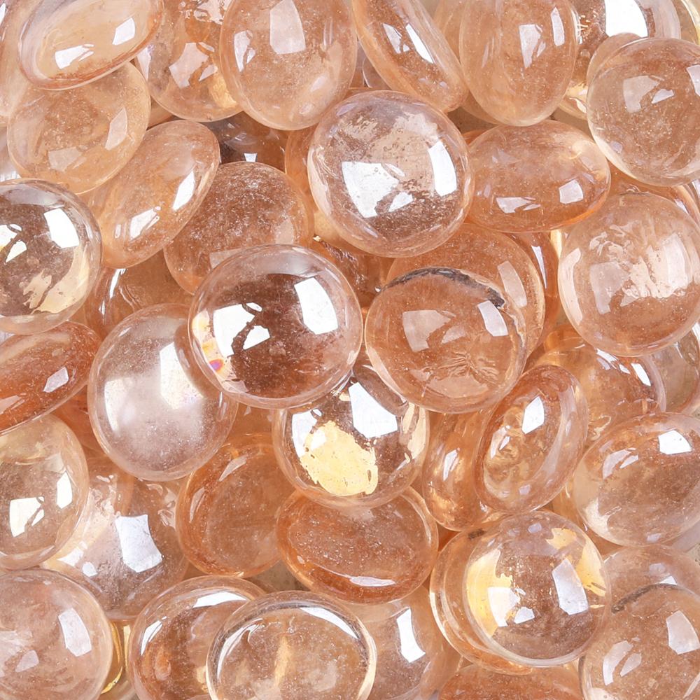 200g/ 65 pcs 13-18mm small Transparent Glass gems Glass drops Glass Nuggets Glass beads DIY craft mosaic red blue white black