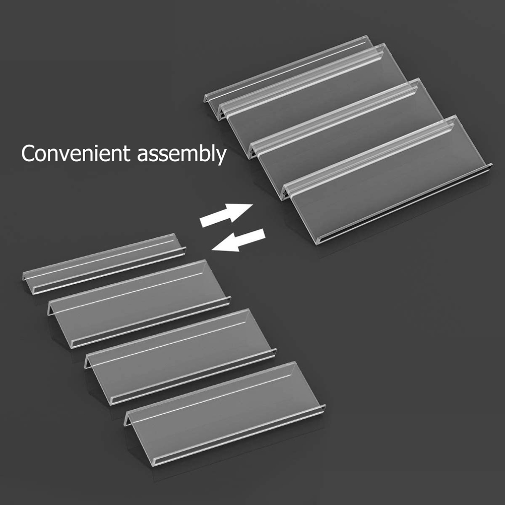 1 Set Expandable Spice Rack Organizer Acrylic Tiered Drawer Storage for Spice Bottles