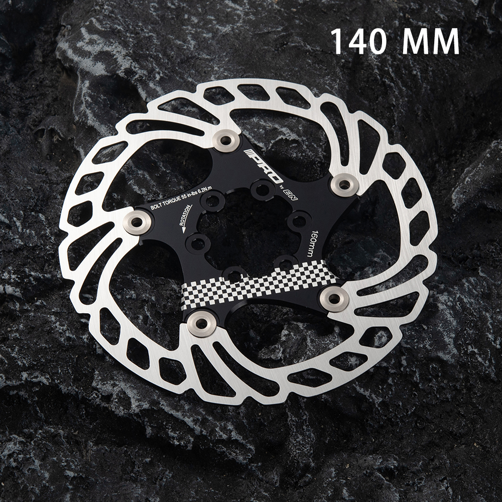 IIIPRO bicicleta 140MM 160MM freno de disco Rotor flotante engrosamiento anodizado enfriamiento rápido disco ultraligero: Blanco