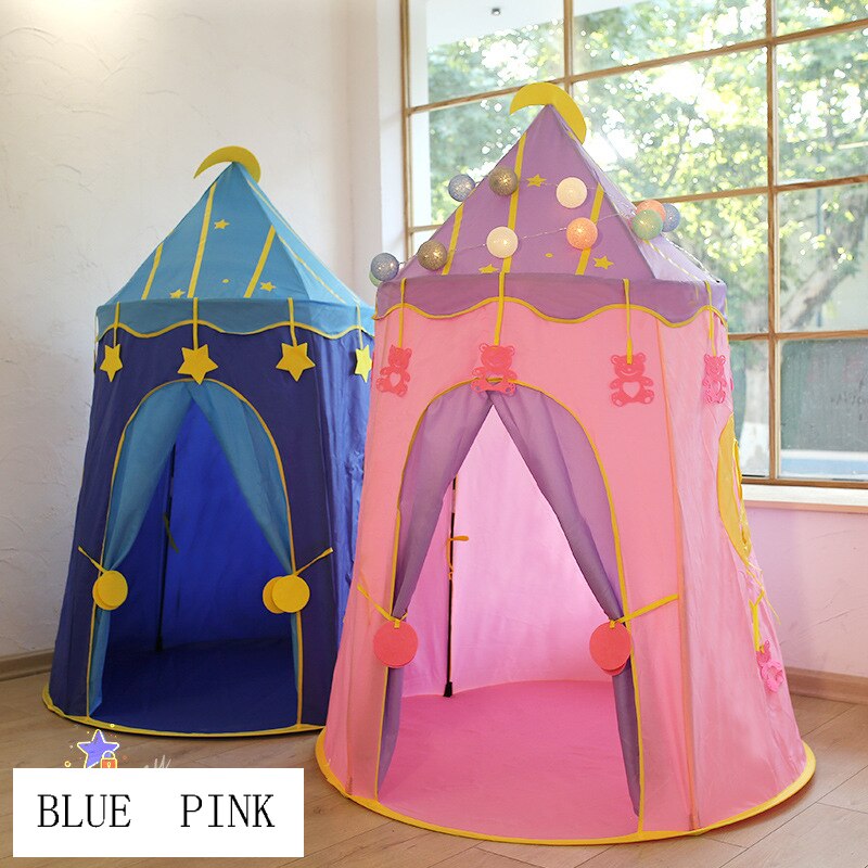 1.5M Large Children's Tent Portable Girls Play House Wigwam Kids Bed Rest Tent Teepee Child Little Tipi Indian Princess Castle