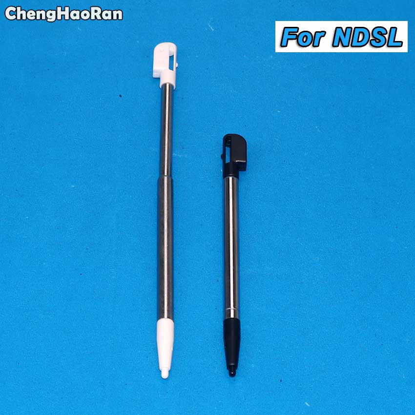 Chenghaoran caneta retrátil para nintendo ds lite, caneta de tela sensível ao toque de plástico com 4 peças