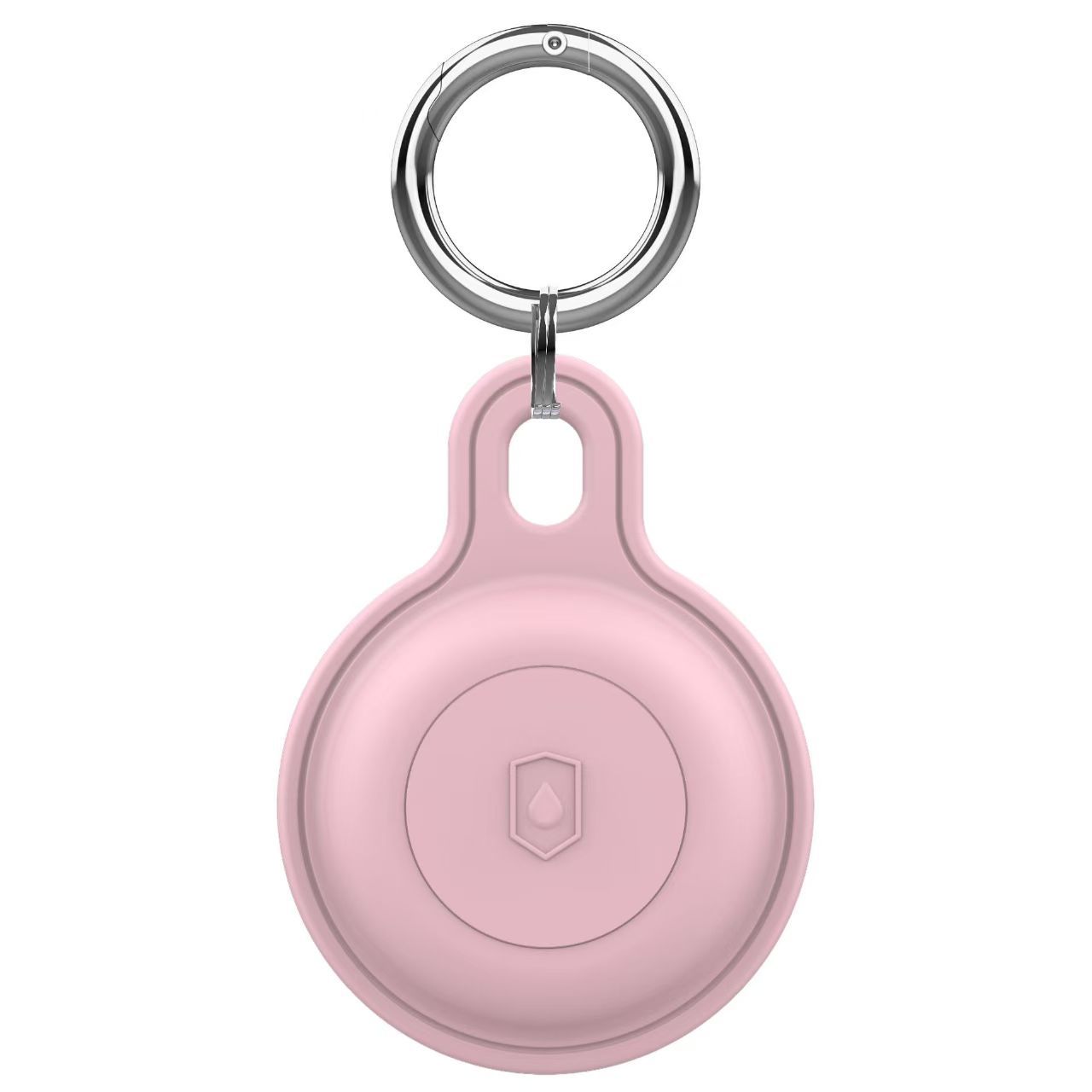 AirTag-Halfter Schlüsselanhänger – IPX6 Wasserdicht, Anti-Verlust, Kratzfeste Hülle für Apfel AirTag – für Schlüssel, Haustiere, Gepäck: Rosa
