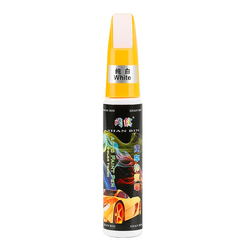 Car Mending Fill Paint Pen Tool Applicator Waterproof Touch Up Car Paint Repair Coat Painting Scratch Clear Remover: 1pc white
