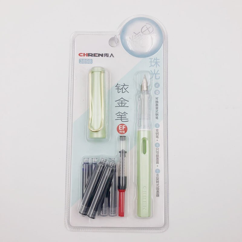 Luxury Erasable Blue Ink Fountain Pen EF 0.38mm Fountain Pen Student School office stationery Supplies ink pens for writ