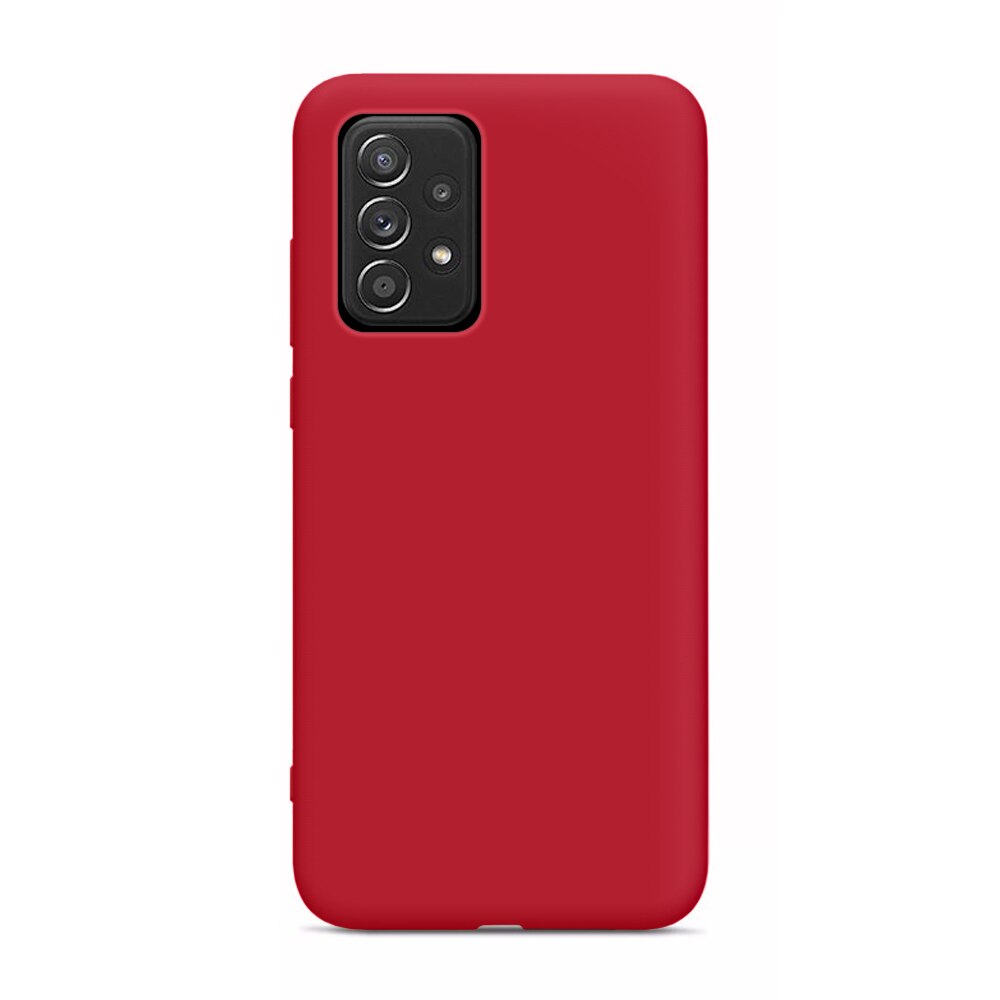 A32 5G Case Liquid Silicone Soft Phone Covers Case for Samsung Galaxy A32 A 32 5G SM-A326B/DSN 6.5'' Shockproof Protective Coque: A32 5G (6.5inch) / Red