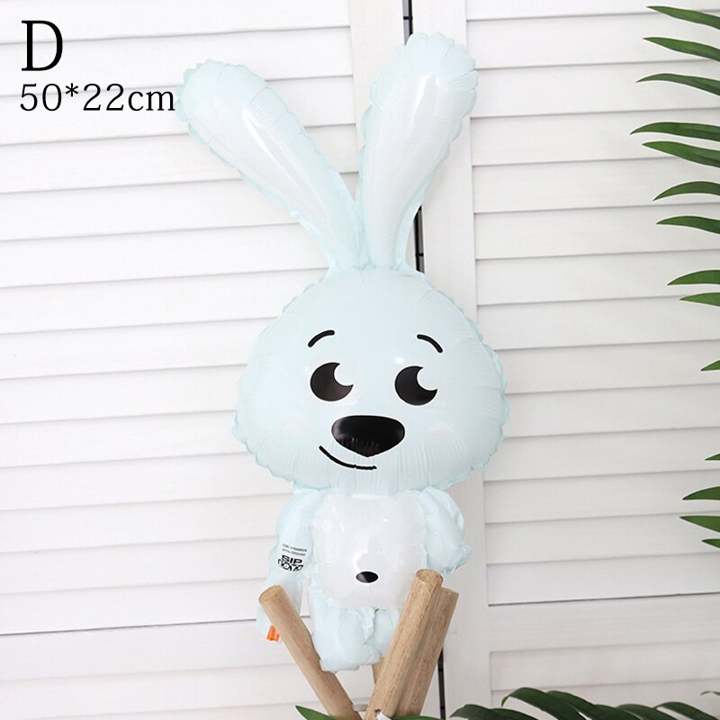 Ballon en aluminium en forme d'animal de dessin animé, mignon, renard, panda, poulpe, poisson étoile de mer, décor de fête d'anniversaire, jouets pour enfants, fête prénatale,: 4