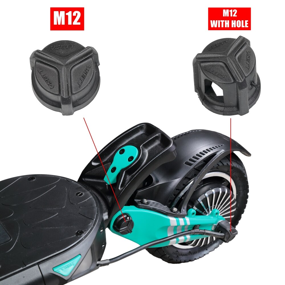 Original vsett tampa de porca de parafuso para vsett 9 + scooter elétrico protetor de porca à prova de poeira anti-corrosivo capa de borracha