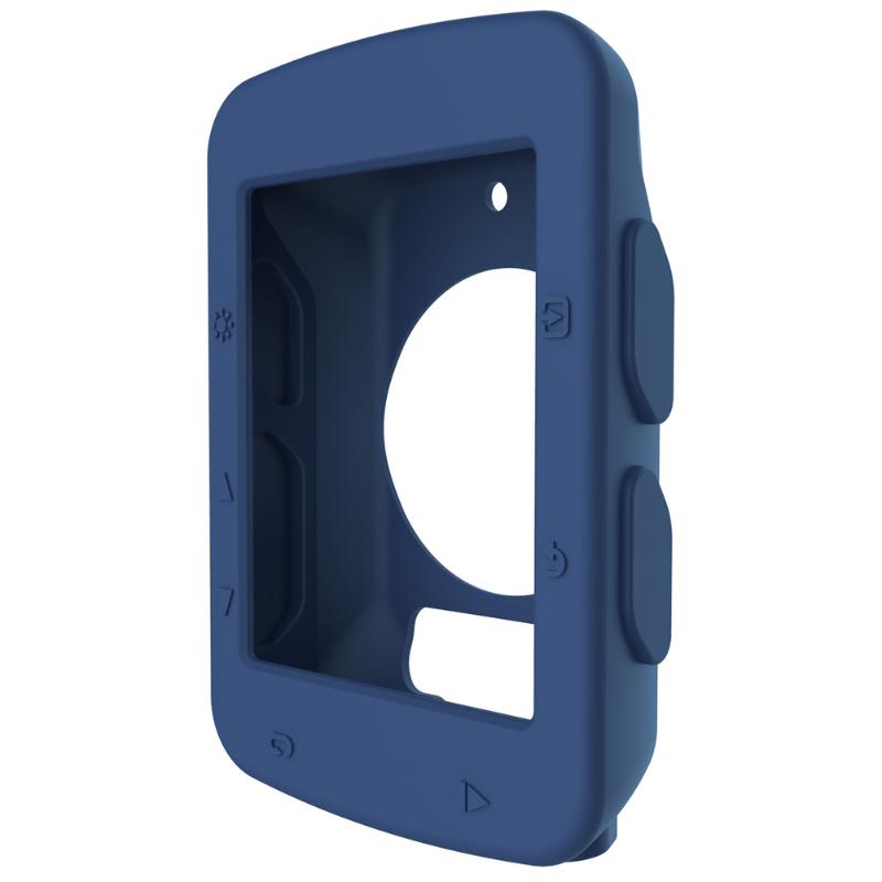 Protector suave para ordenador de bicicleta, funda de goma de silicona para Garmin Edge 520, accesorios para bicicleta: Azul