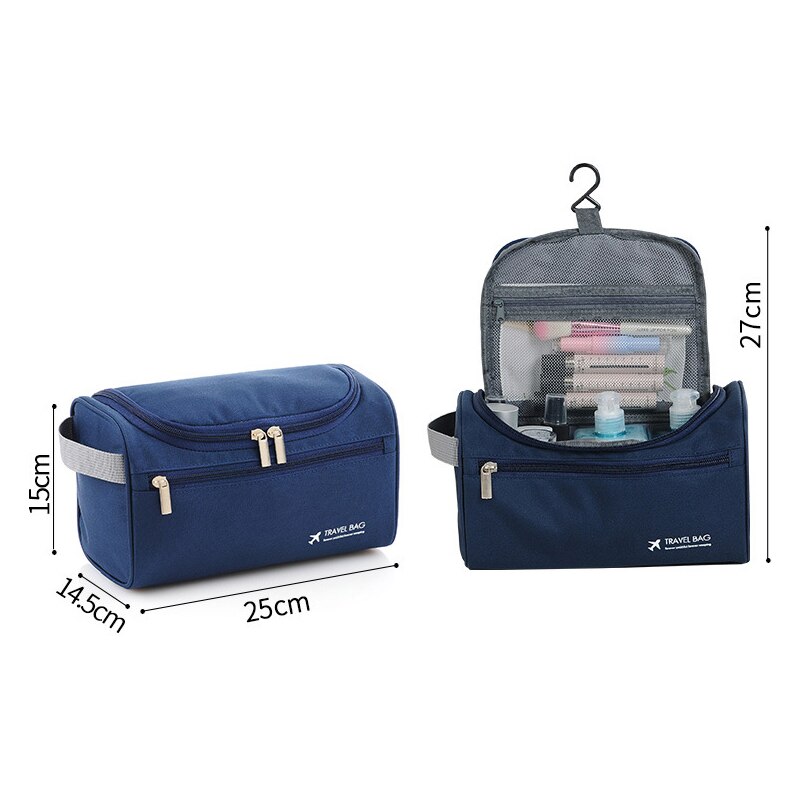 FUDEAM poliestere uomo Business borsa portaoggetti portatile articoli da toeletta organizzatore borsa da viaggio per donna borsa da viaggio impermeabile