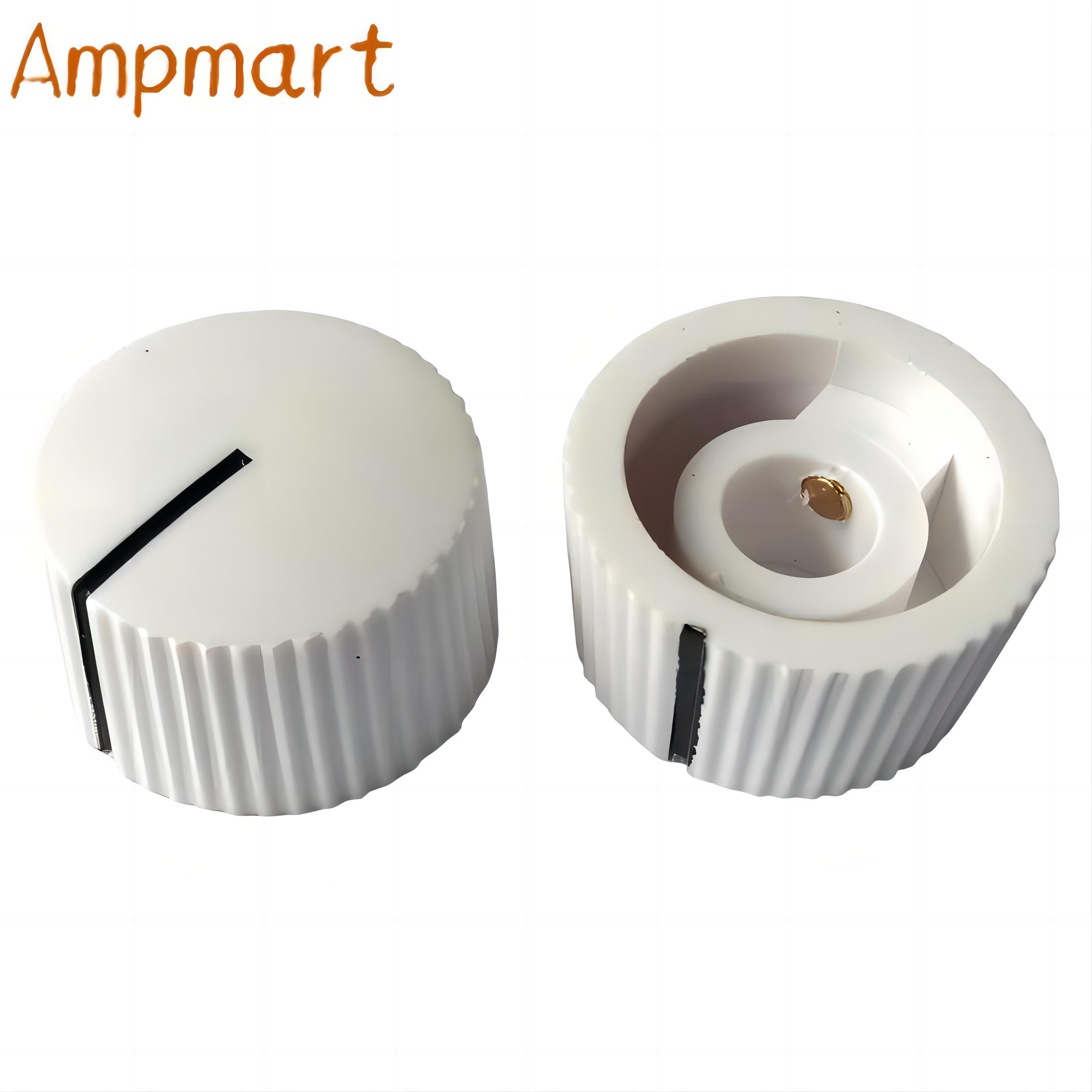 20X12MM Circular Plastic Knob, Guitar Effector Knob, Potentiometer Switch Knob, HIFI Volume Adjustment Knob, Inner Hole: 6.4MM: WHITE