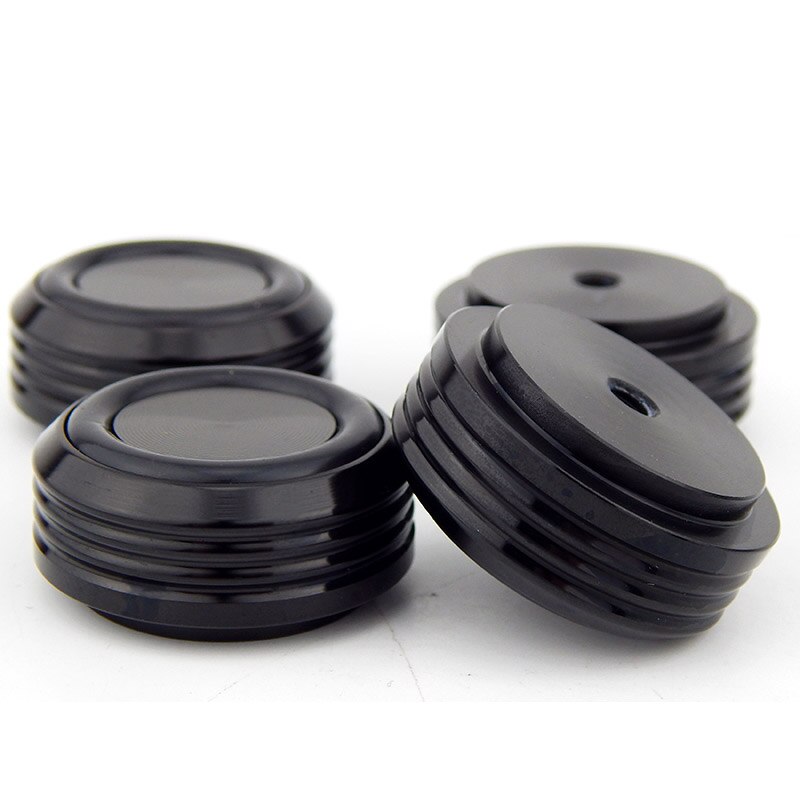 Aluminum foot pad for hifi amplifier Speaker chassis Machine feet Mats Pads 4PCS Diameter 30mm height 13mm Power amplifier feet