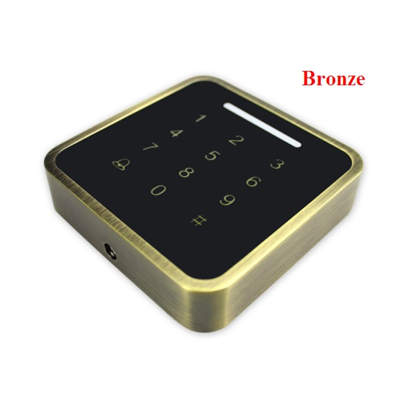 Metal Case Access Controller Password ID Card Reader 125KHz RFID Access Control Keypad 13.56mhz: IC Bronze
