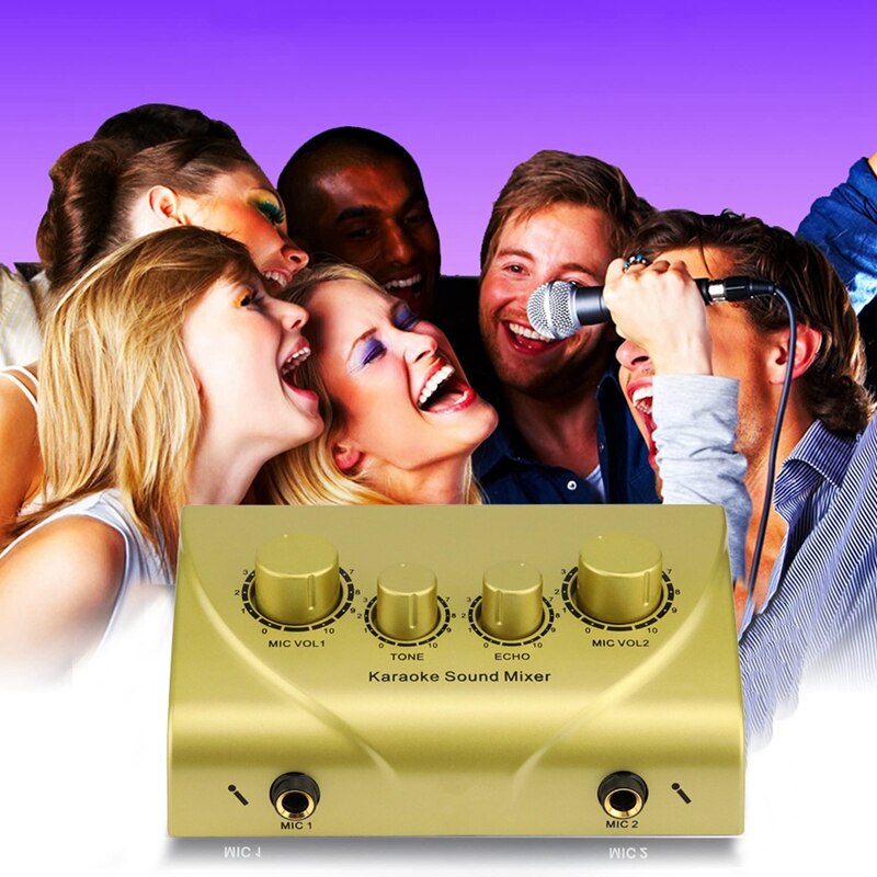 Karaokemaskin lydmikser ekkomikser digital o lyd o systemenheter mikrofonkonsoll
