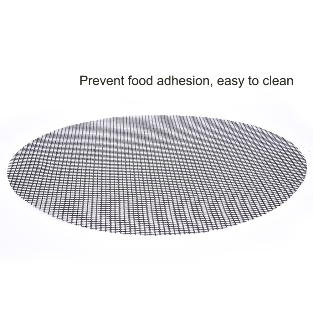 Round Barbecue Mat Heat Resistance and Non-stick Telflon BBQ Mat Pad Round Shaped Easy to Clean Size Dia 40cm