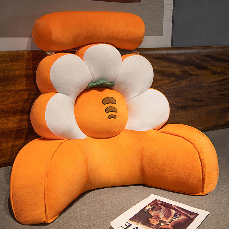 Coussin décoratif à fleurs, coussins assis pour canapé, peluche douce, décor de chambre, coussin de dos de bureau, ,: Rouge / See below for size descriptions