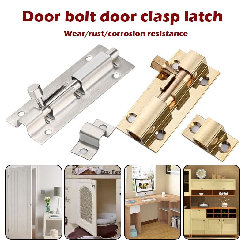 Door Security Slide Lock Stainless Steel Barrel Bolt to Keep You Safe and Private