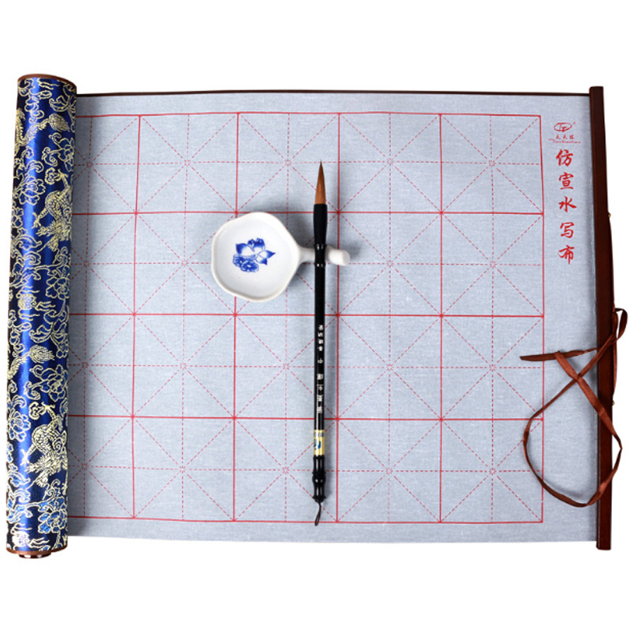 88*38.5cm Chinese Reusable water writing cloth silks and satins Painting Canvas for painting calligraphy Art supplies