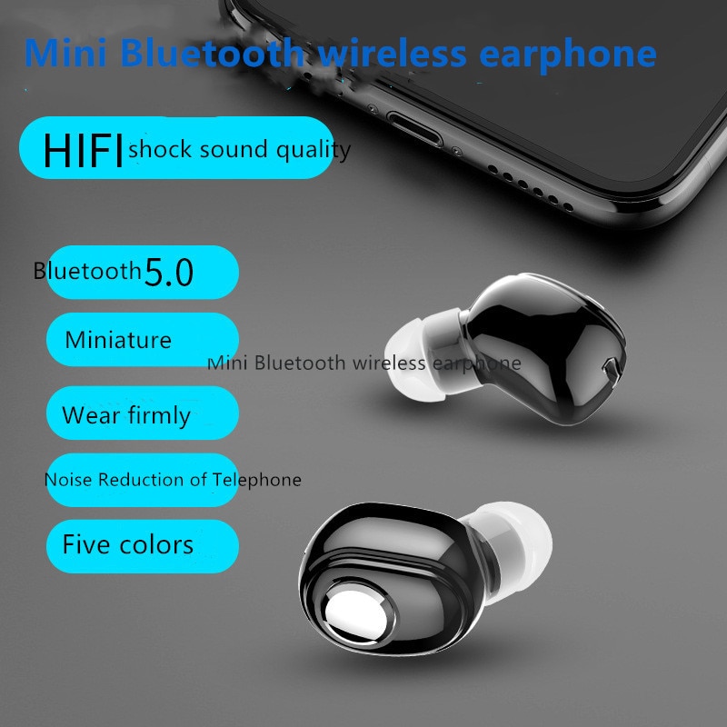 Mini Draadloze L15 Bluetooth Oortelefoon V5.0 Stereo In-Ear Headset Oordopjes Voor Sport Running Oordopjes Oordopjes Voor Android ios