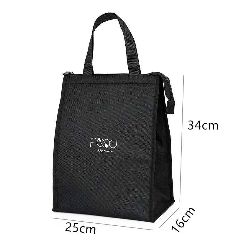 High-Capacity Portable Insulated Lunch Bag Women/Kid Picnic Work Travel Food Thermal Storage Container Bento Box Cooler Tote Bag: Beige
