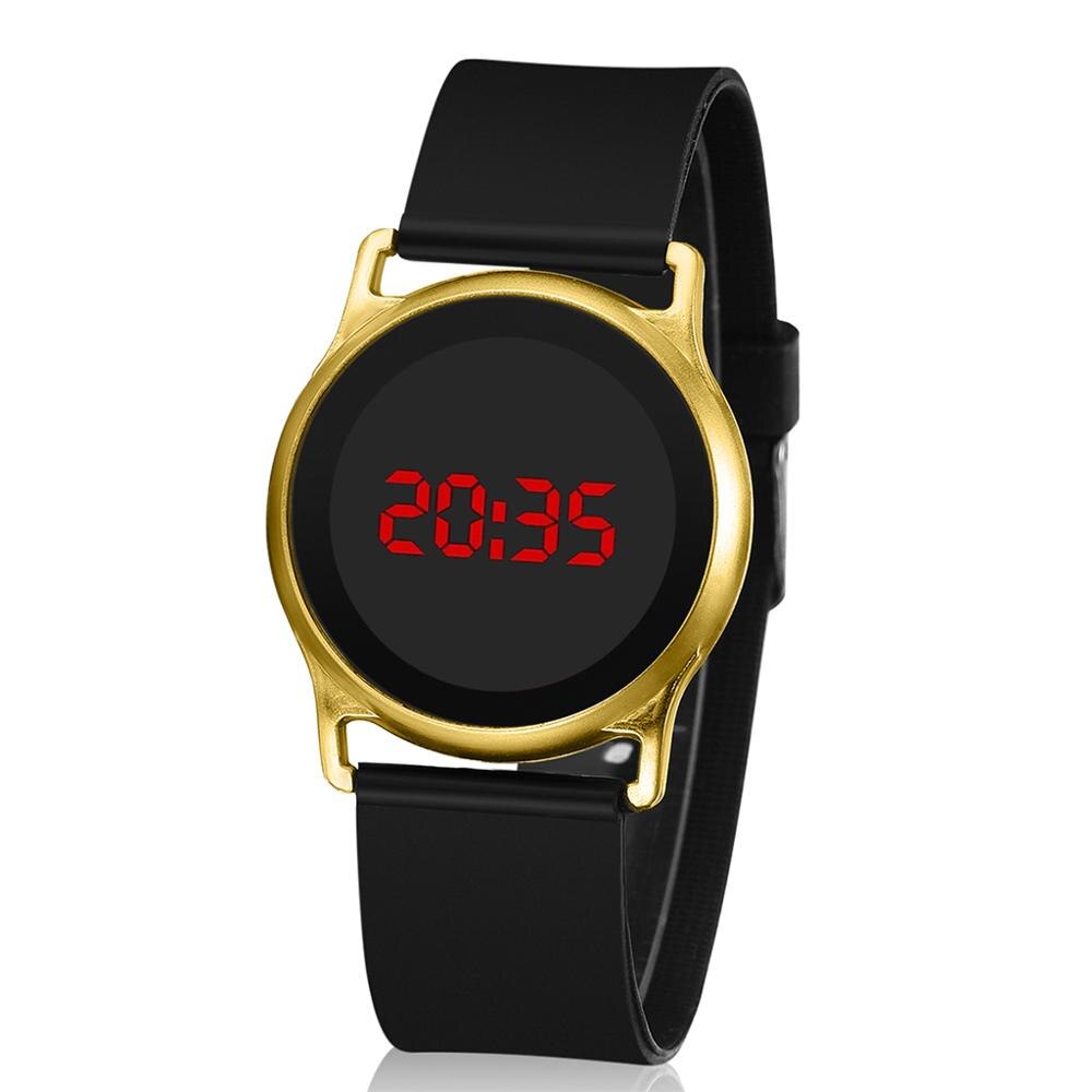 LED numérique pour hommes horloge à Quartz analogique montre-bracelet Sport homme montre électronique montre numérique montre-bracelet pour hommes: Or