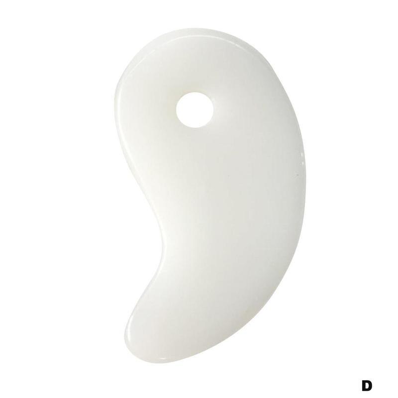 Natuurlijke Gua Sha Boord Massage Guasha Plaat Gezicht Massager Gouache Schraper Tool Lift Rimpel Remover Hars Materiaal: D