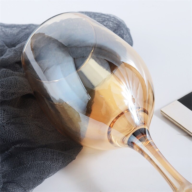 Wine Glass Gold Painting Goblet Glasses Champagne Flutes Cups Home Party Wedding Cocktail Glasses Juice Cup