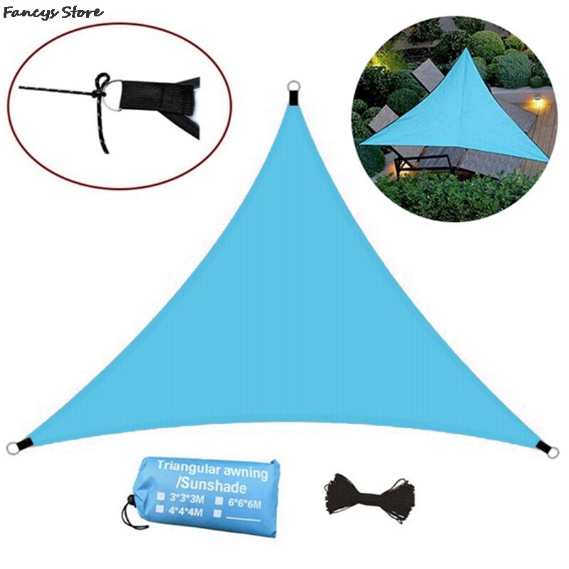 3M Triangle Sun Shade Sail Canopy For Block Sun Shelter For Outdoor Facility Activities Backyard Awning Swimming Pool Villa: LB