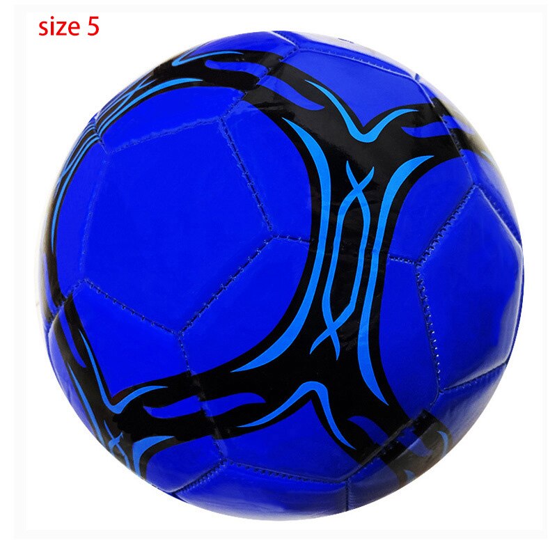 Soccer Ball Size 5 Size 4 Size 3 Football Sports Match Training League futbol foot ball: stripe blue size 5