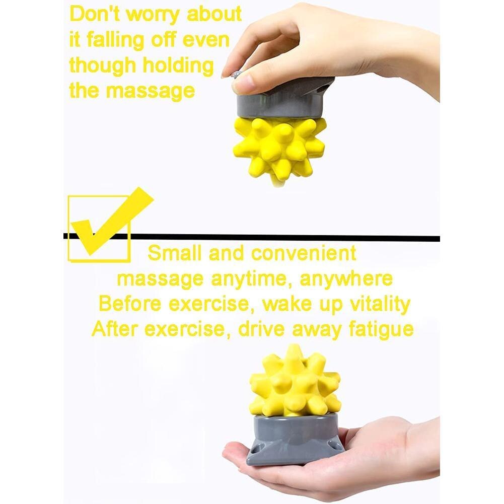 Spiky Massage Bal Roller Yoga Voet Hand Voet Massager Therapie Acupunctuurpunt Met Base Draagbare Body Ontspannen Spier Rumble