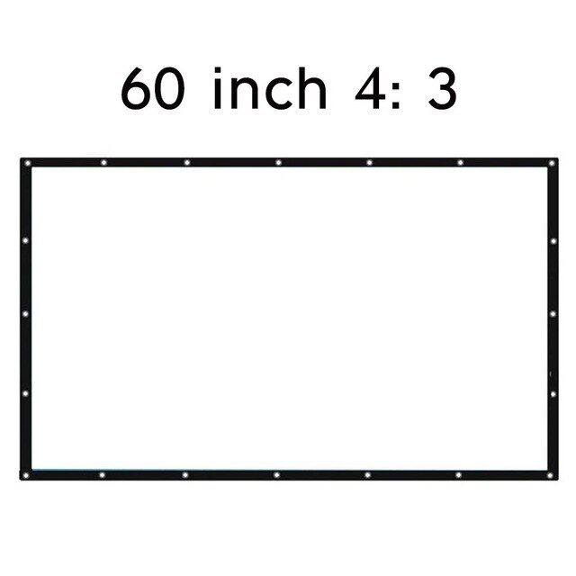 Movie Curtain Projection Screen Movie Cloth Practical Durable Portable Polyester Moisture Proof Home Shade Sail Shelter: Style 1