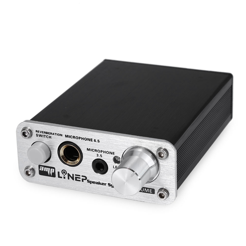 Lynepauaio, preamplificador de Micrófono de bobina móvil, micrófono de doble canal, adecuado con función de interruptor de reverberación: Default Title