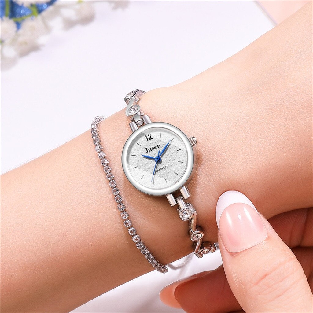 Small Silver Bangle Bracelet Luxury Watches Stainless Steel Retro Ladies Quartz Wristwatches Casual Women Reloj Mujer