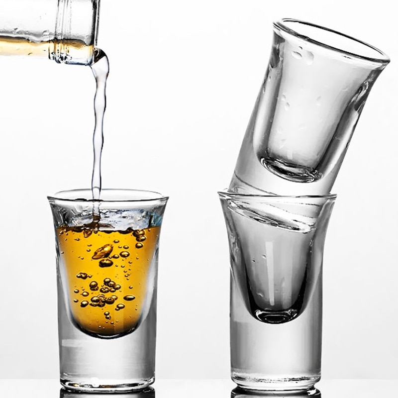 2 stk/skudd glass, whisky skudd glass, mini glass kopper til likør, vodka glass, tequila kopper holder stativ barware