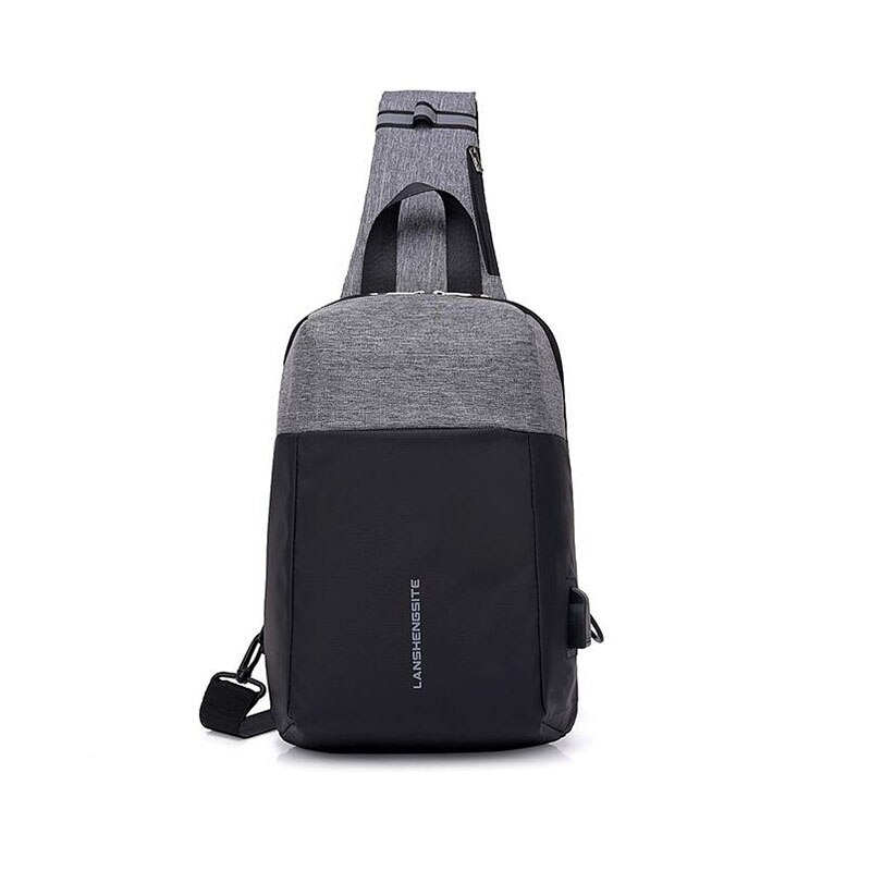 Uosc multifunctionele crossbody tassen heren usb oplaadbaar borsttas korte reis messengers borsttas waterafstotende schoudertas heren