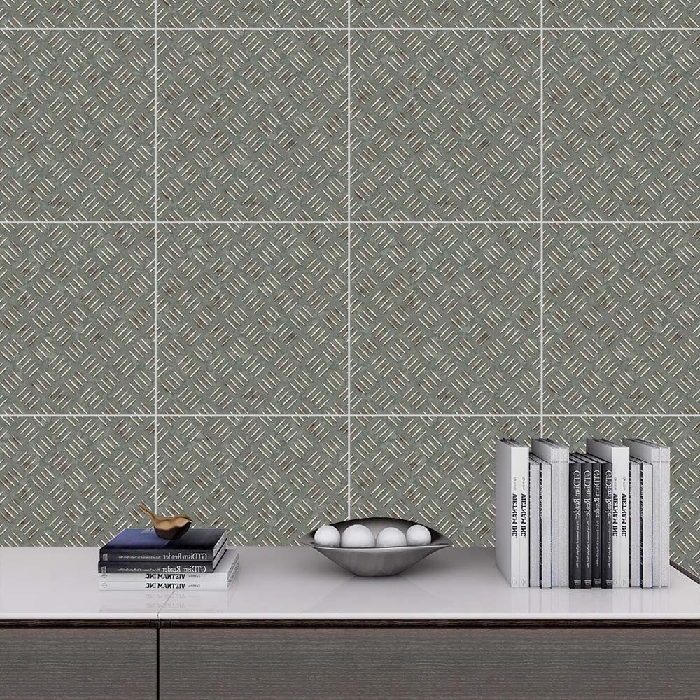 Mosaic Tile Sticker Self-Adhesive Waterproof Anti-Oil DIY Mural Wllpaper 10pcs PVC Vinyl Wall Tile Home Decoration