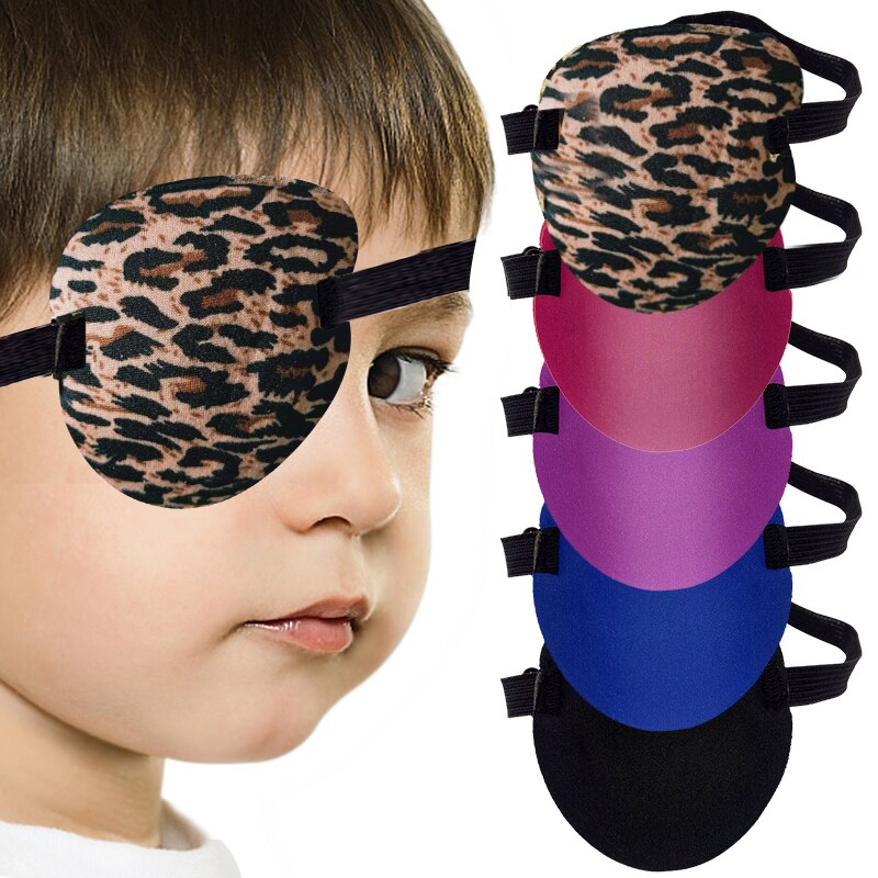 3D niño cóncavo parche surco de espuma máscara de ojo viseras lavables ajustable corregir el astigmatismo miopía la ambliopía 5 colores