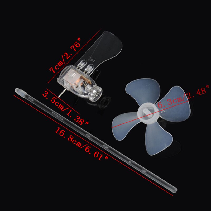 Windgenerator Turbine LED Teaching Tools Sample Model Kleinste Mini 360 graden